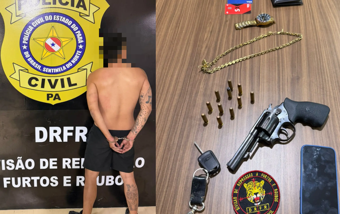 Dois investigados por envolvimento em roubo à joalheria são presos em Belém