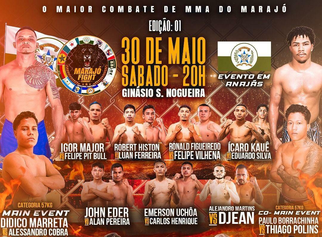 Anajás se prepara para receber o Marajó Fight Combatn no dia 30 de maio