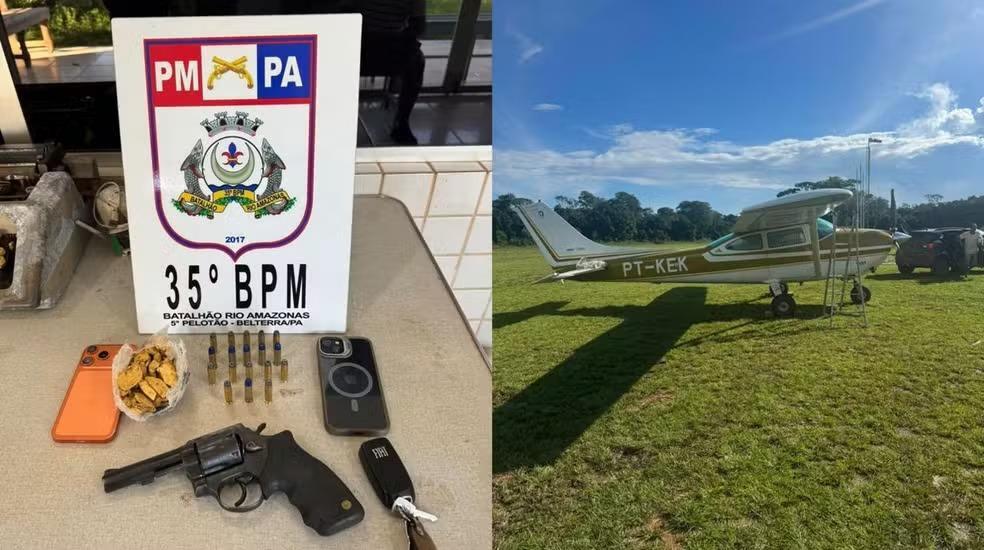 Quatro pessoas são presas após apreensão de ouro e avião suspeito em Belterra