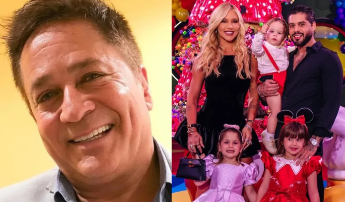 Leonardo vira assunto na web após faltar à festa da neta, Maria Alice, filha de Virginia