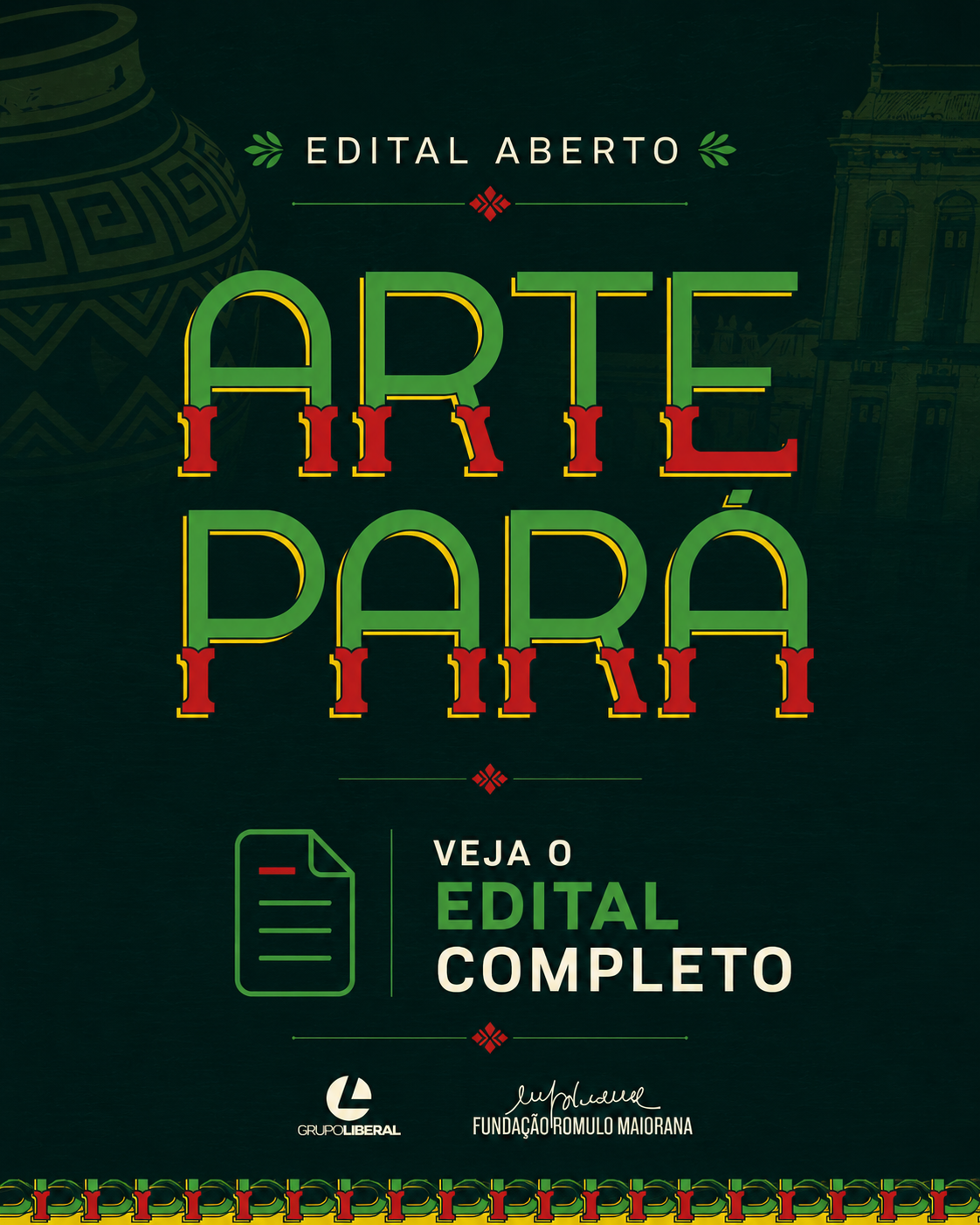 Arte Pará - banner do edital