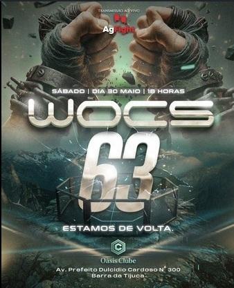 WOCS 63 agita o Rio de Janeiro com promessa de grandes combates; Paraense é destaque