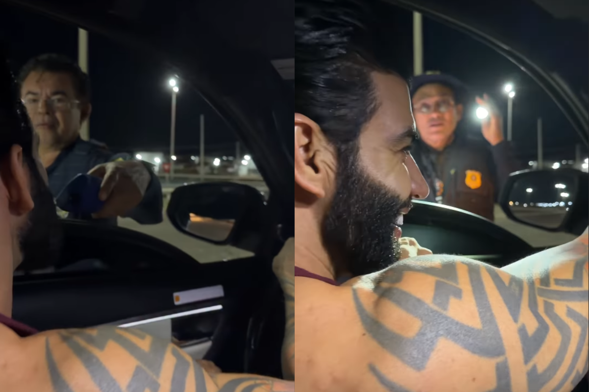 VÍDEO: Policial não reconhece Gusttavo Lima em blitz e pergunta: 