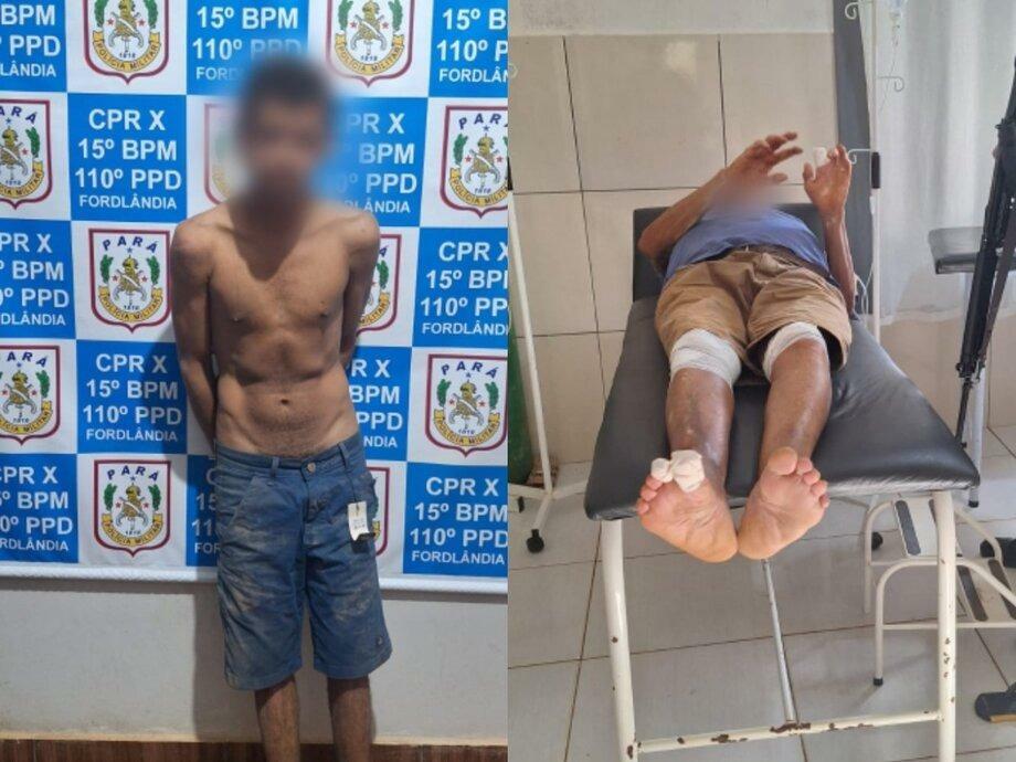Idoso de 82 anos é agredido dentro de comércio e suspeito acaba preso com faca no Pará - QTU Questões do Universo