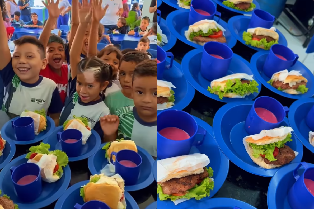 Hambúrguer e milkshake serão incluídos na merenda das escolas de Belém - QTU Questões do Universo