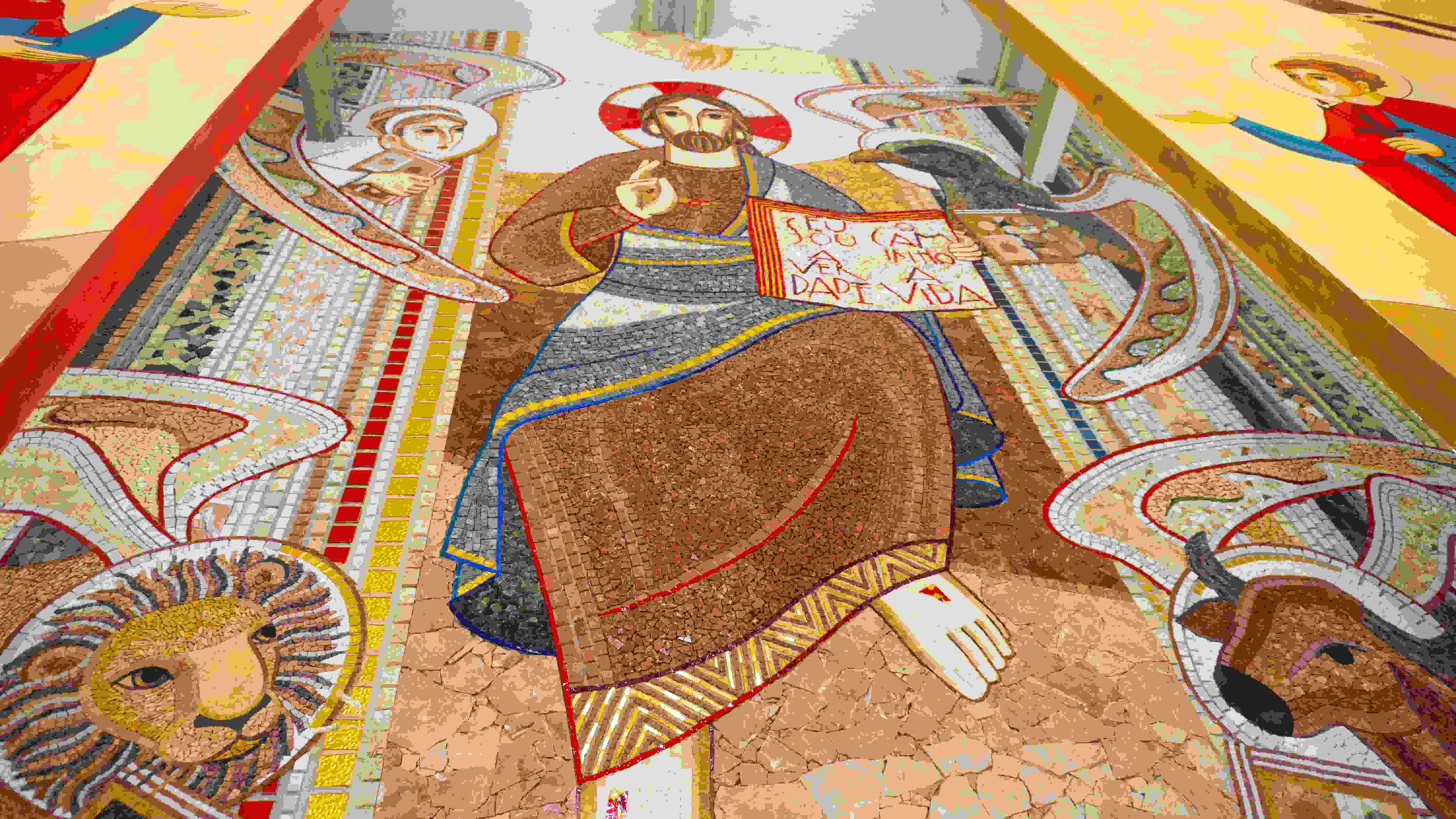 História de São Sebastião ganha mosaico em igreja de Vigia - Foto