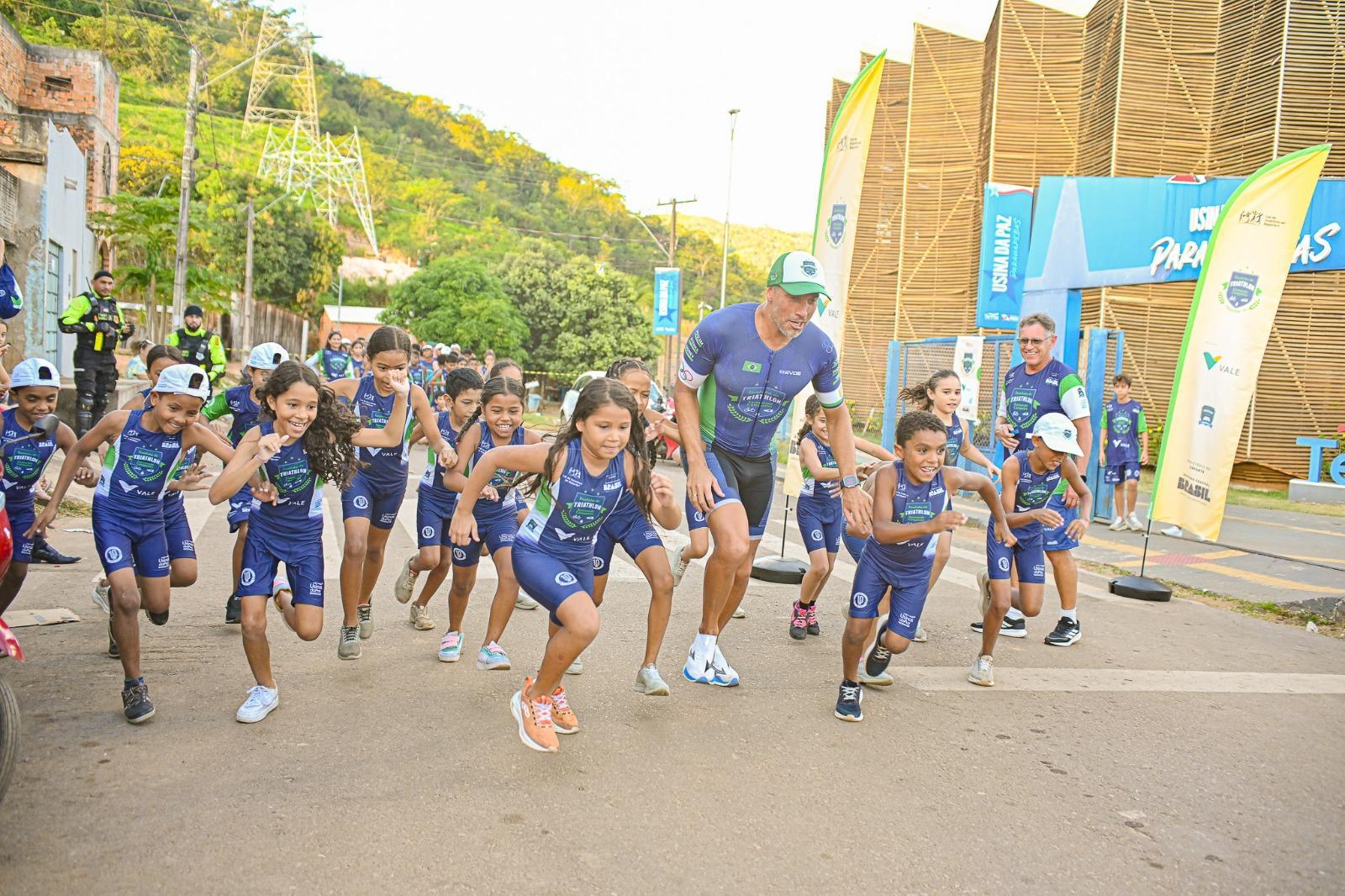 Campeão brasileiro de triathlon visita projeto na região sudeste do Pará
