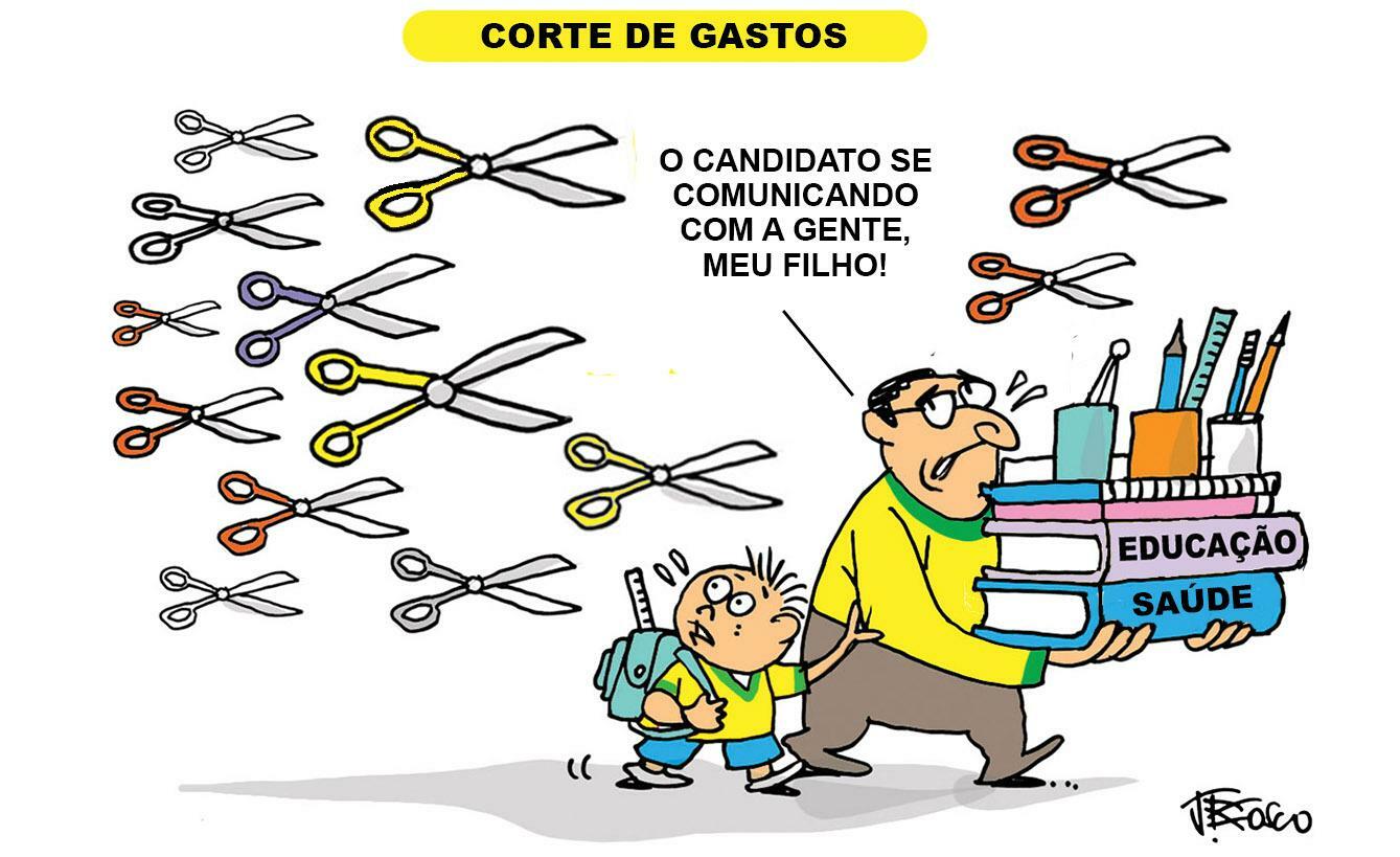 Candidato tesouraço ameaça com corte de gastos