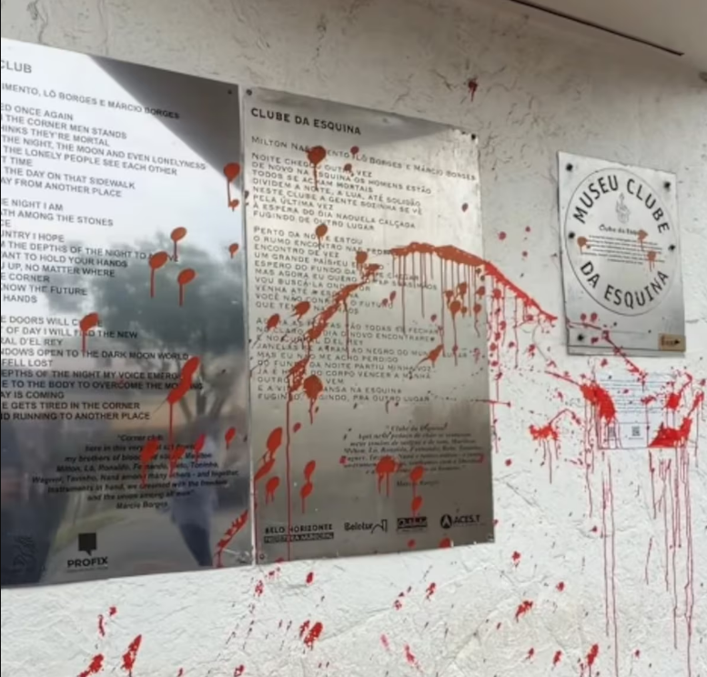 Memorial do Clube da Esquina é vandalizado em BH