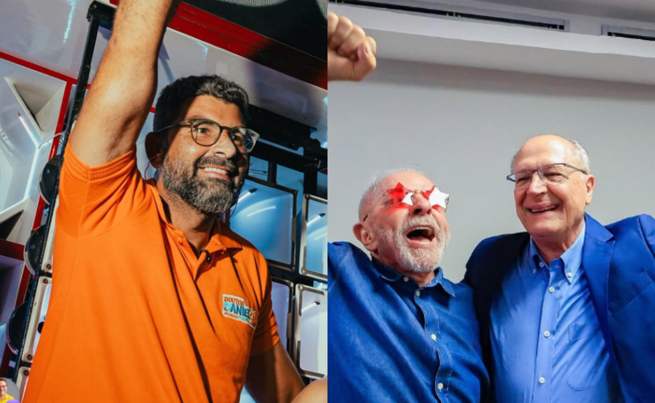 Governador eleito do Pará, Dr. Daniel cumprimenta Lula e Alckmin após vitória