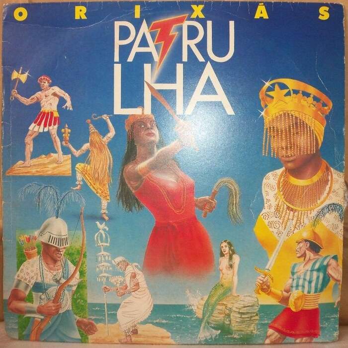 Capa do disco "Orixás", da Banda Patrulha, lançado em 1992 com o sucesso "Crina Negra"