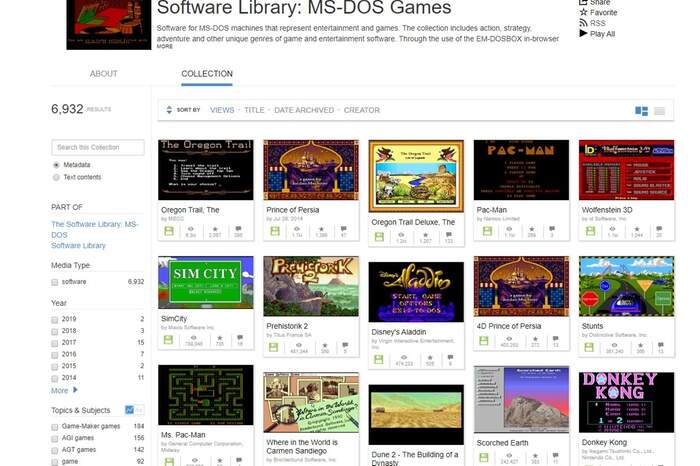 Internet Archive recebe 2.500 jogos clássicos de PC-DOS que podem ser  jogados no browser - Site do dia - SAPO Tek