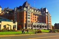 Fairmont Empress, em Victoria, no Canadá. Hotel-castelo já recebeu personalidades como a Rainha Elizabeth II.