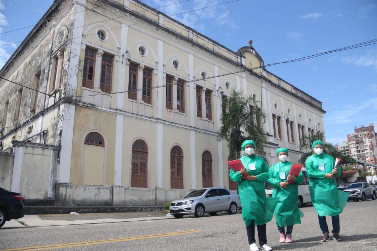 Alunos dos cursos de saúde da Universidade do Estado do Pará (UEPA). Foto: Ivan Duarte / O Liberal
