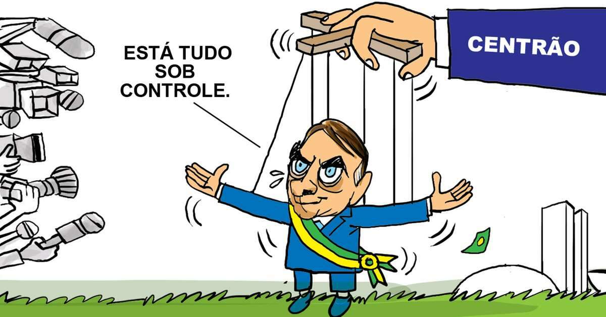 Bolsonaro como 'boneco' do Centrão na charge do dia | Charges | O Liberal