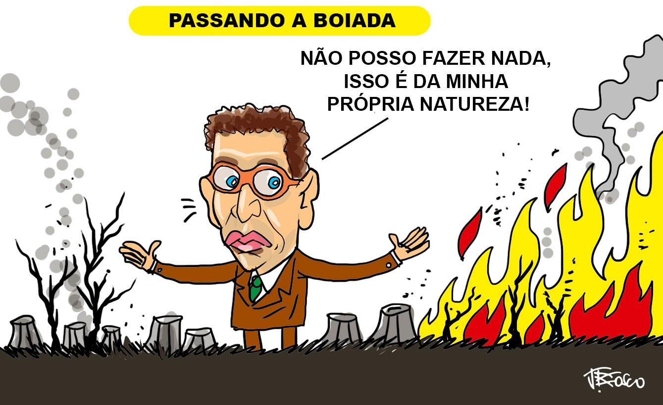 Ricardo Salles passando a boiada