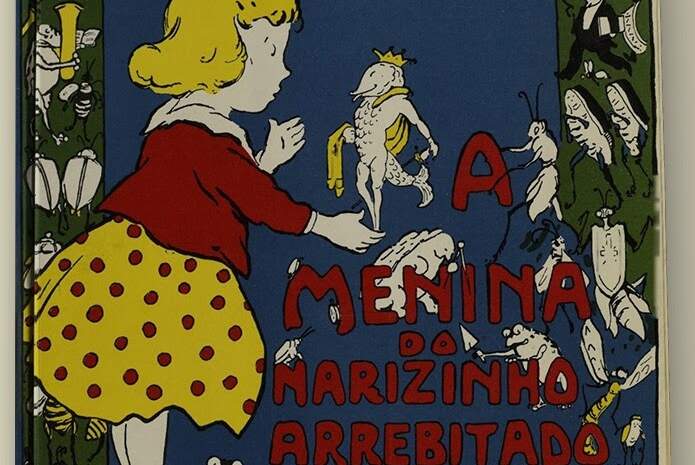 Capa do primeiro livro com a personagem Narizinho, de Monteiro Lobato