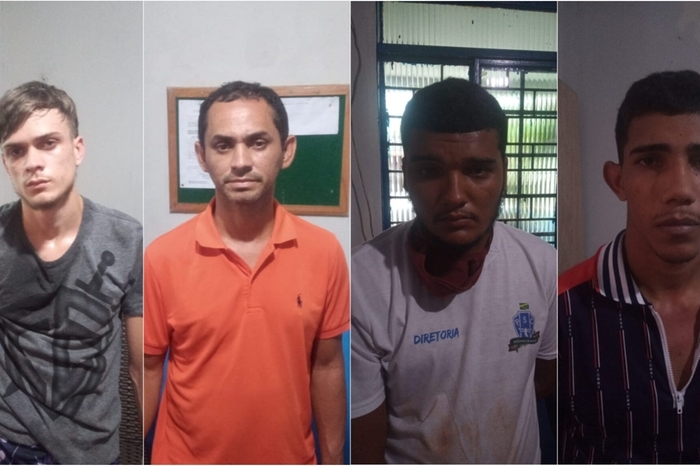 Quadrilha ainda tentou fugir, mas foi alcançada e presa pelos policiais