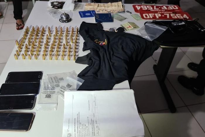 Material apreendido foi encaminhado para a delegacia