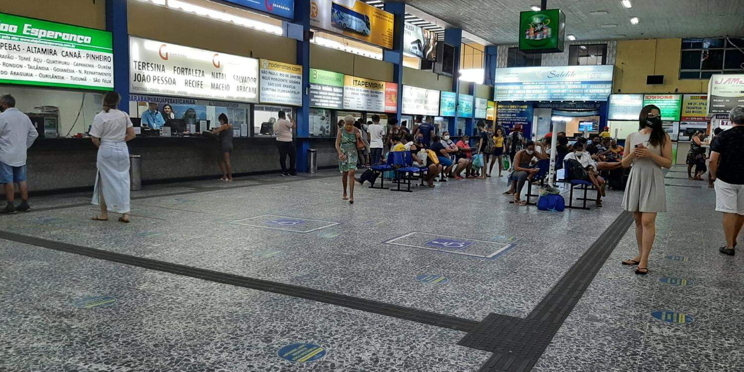 Terminal Rodoviário de Belém registra pouco movimento nesta manhã