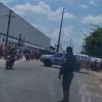 Polícia Militar isolou a área, em Icoaraci