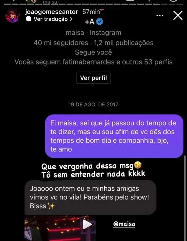 Cantor João Gomes diz que queria ficar com Maisa Silva e viraliza | Celebridades | O Liberal Cantor João Gomes diz que queria ficar com Maisa Silva e viraliza | Celebridades | O Liberal