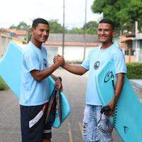 Mateus Costa e Lucas Costa, gêmeos de Salinópolis, viajaram para primeira competição fora do Pará