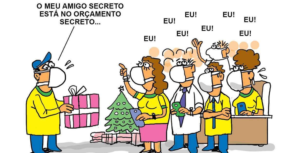 Amigo secreto no orçamento secreto | Charges | O Liberal