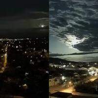 Foto do meteoro em cidades do Pará