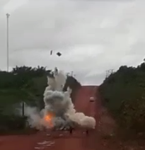 VÍDEO: Gravação mostra momento exato de explosão a carro-forte no Pará