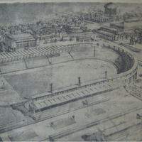 Projeto do Estádio Municipal de Belém, que foi apresentado em 1947