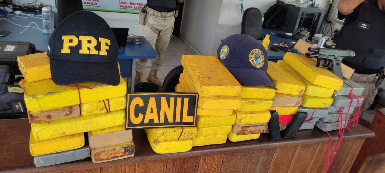 PRF apreende cerca de 43 quilos de cocaína em Santa Izabel do Pará