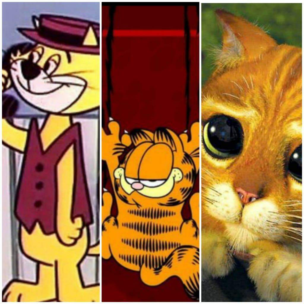 Grupo de personagens de animais em quadrinhos de gatos e gatinhos de desenho  animado
