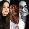 Luíza Braga, Zélia Amador e Naiara Jinknss