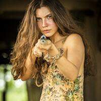 Alanis Guillen no papel de Juma Marruá, em 'Pantanal'
