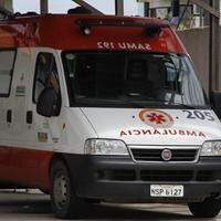 Ambulância de resgate do Samu.