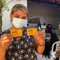 Mais de 300 moradores de Canaã dos Carajás já receberam o Cartão Reforma e Construção