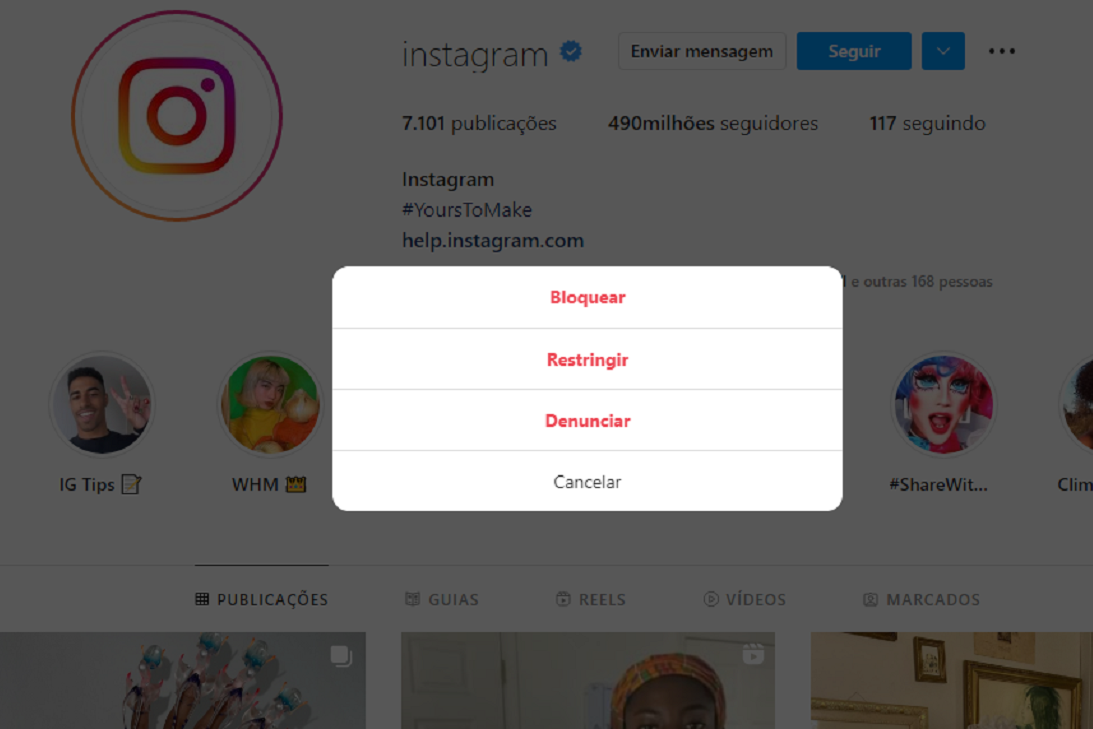 Como recuperar conta hackeada do Instagram