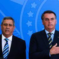 Walter Souza Braga Netto e o presidente Jair Bolsonaro