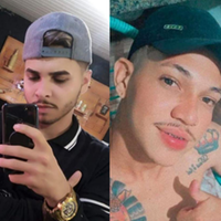 Francisco Simão Souza Júnior, de 24 anos (de boné preto) era cliente e foi assassinado a tiros, quatro dias depois foi a vez do dono da barbearia, Patrick Lima, de 22 anos