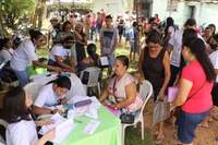 Ação social promoveu atendimentos de saúde, orientação jurídica, imunização e outros serviços no bairro do Maracacuera