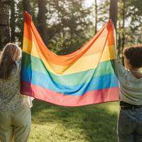 As bandeiras do movimento LGBTQIAP+ são formas de representar simbolicamente a diversidade de orientações sexuais e as identidades de gênero