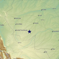 Imagem do Centro Sismológico Euro-Mediterrânico mostra o epicentro do terremoto no Acre