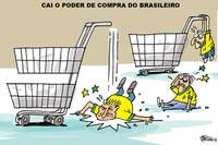 Cai o poder de compra do brasileiro