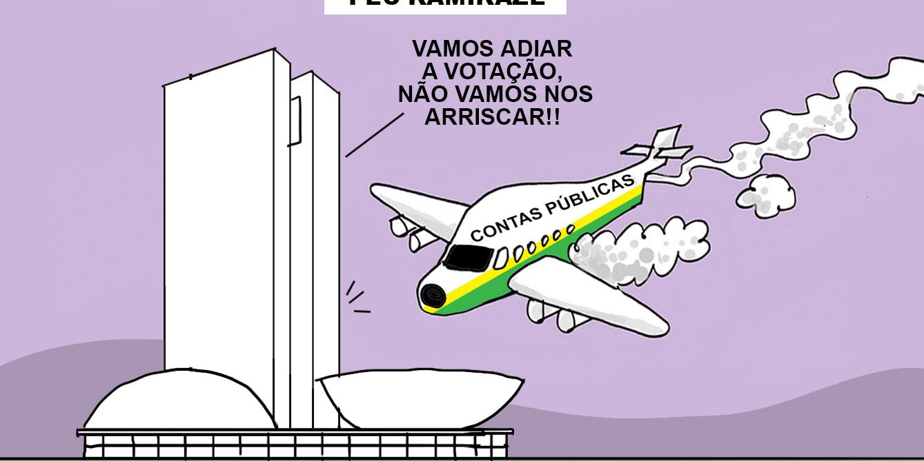 Pec Kamikaze estoura contas públicas | Charges | O Liberal