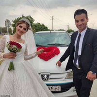 A noiva Mahvash Leghaei morreu na saída da cerimônia do seu próprio casamento após ser atingida na cabeça por uma bala perdida