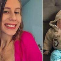 Jéssica Mayara Ballock, de 23 anos, e o filho dela, Théo Pereira, de 3 meses, foram encontrados mortos