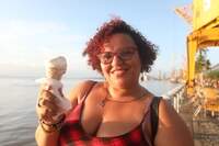 Para Soliane, o calor que agosto trouxe é uma ótima oportunidade para se refrescar com sorvetes regionais