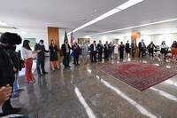 Reunião em homenagem à vítima, no Gabinete da Presidência, em Brasília