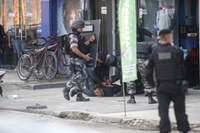 Cerca de 50 policiais militares foram mobilizados durante o assalto com refém no Guamá
